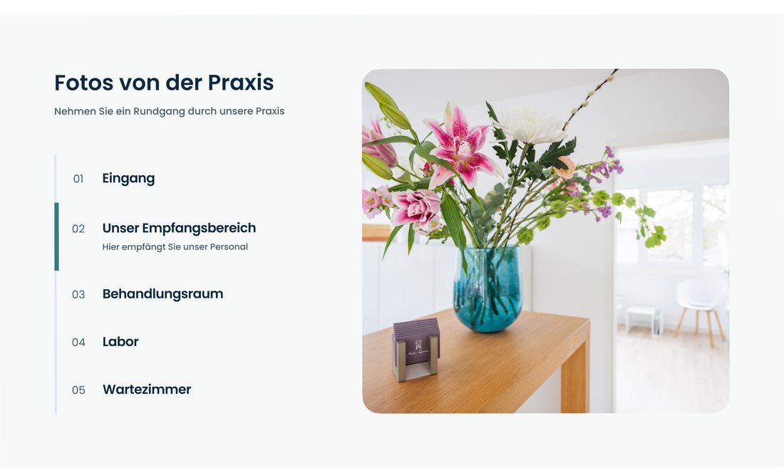 Beispiel: Praxis-Fotos als Rundgang